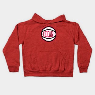 Chicago Retro Ball - Red Kids Hoodie